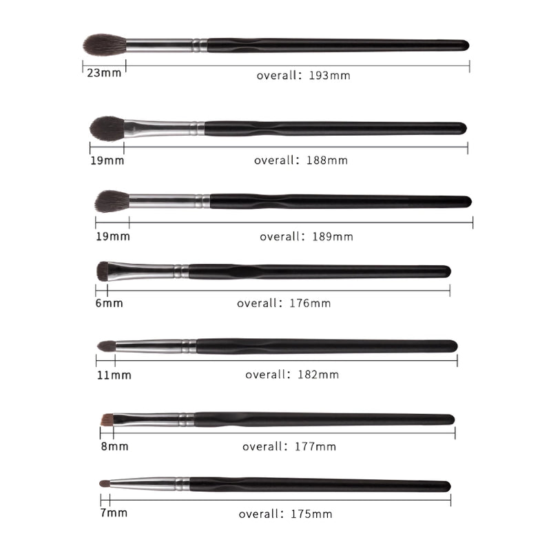 7-piece premium eye makeup brush set, view 7 - MRSLM