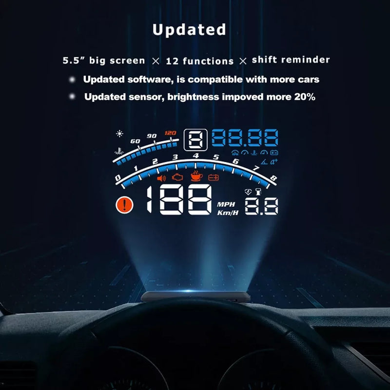 V41 OBDII head up display, view 5 - MRSLM