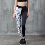 Camouflage colorblock yoga pants - MRSLM