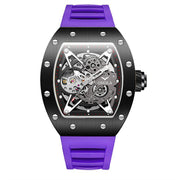 men's silicone band automatic watch, view 11 - MRSLM