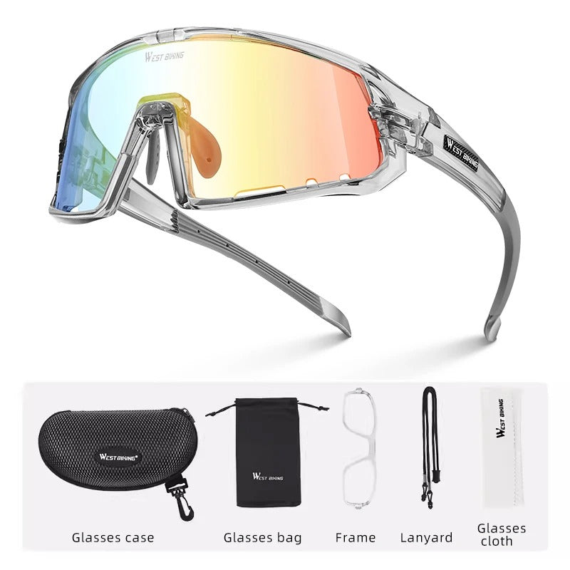 photochromic cycling sunglasses, view 2 - MRSLM