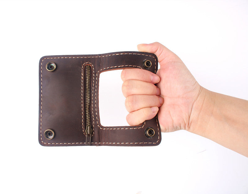 cowhide money clip wallet, view 6 - MRSLM