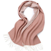Double-sided wool scarf, shawl and wrap, view 9 - MRSLM
