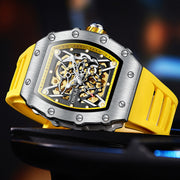 men's automatic silicone sports watch, view 4 - MRSLM