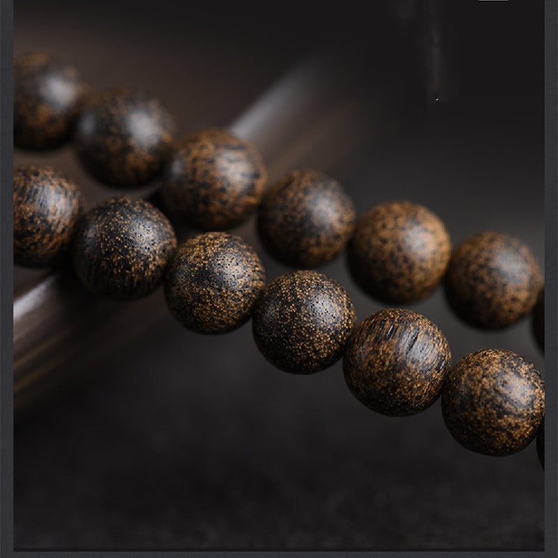 vintage 108 bead Buddhist bracelet, view 4 - MRSLM