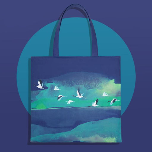 chinese style illustration shoulder tote bag - MRSLM