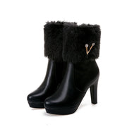 Short chunky heel booties, view 7 - MRSLM
