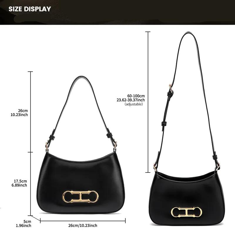 retro half-moon shoulder bag, view 9 - MRSLM