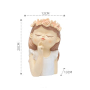 fairy girl planter for succulents, view 2 - MRSLM