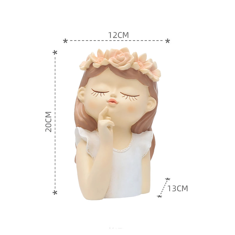 fairy girl planter for succulents, view 2 - MRSLM
