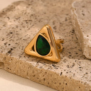 Triangle rhinestone ring, view 10 - MRSLM