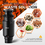 1/2 HP garbage disposal, view 3 - MRSLM