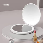 led light foldable makeup mirror, view 2 - MRSLM