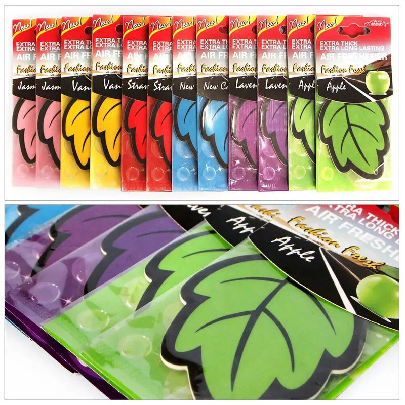 vanilla leaf car air freshener, view 3 - MRSLM