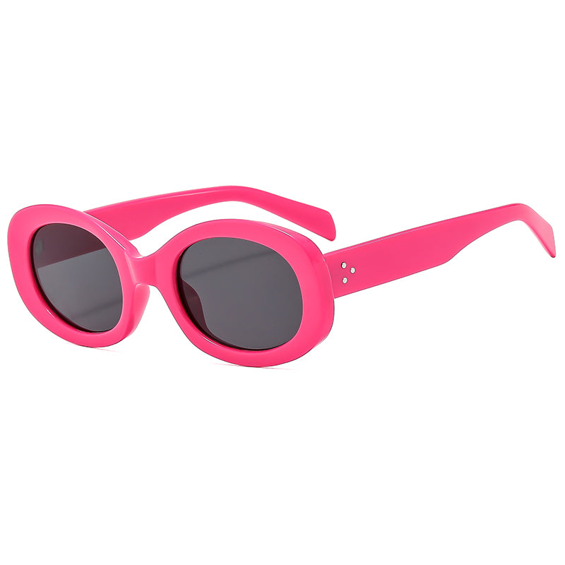 Retro oval sunglasses for women, view 8 - MRSLM