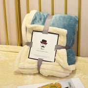 Double-layer flannel sherpa throw blanket, view 2 - MRSLM