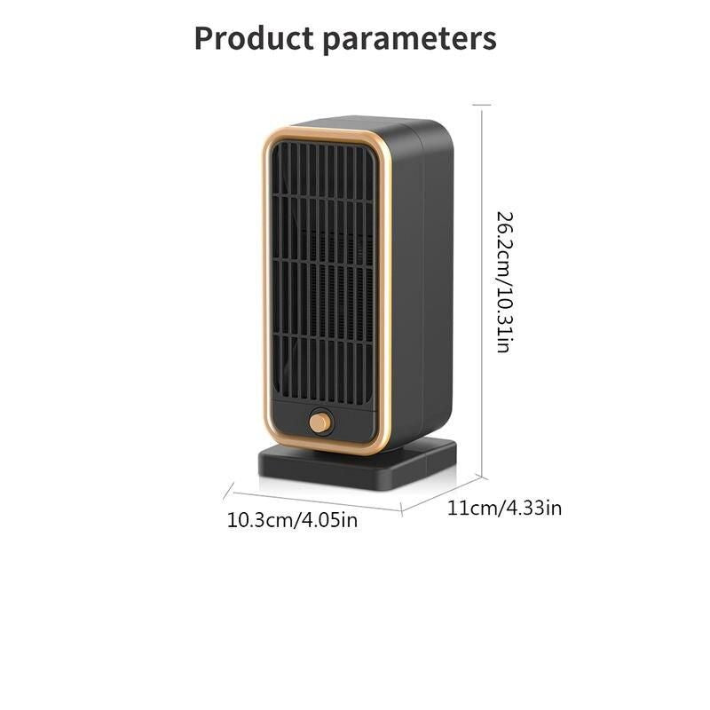500W desktop heater, view 2 - MRSLM