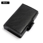 Men's RFID card holder wallet with money clip, view 5 - MRSLM