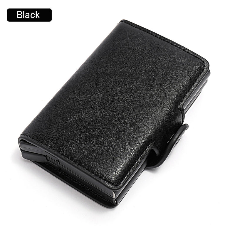 Men's RFID card holder wallet with money clip, view 5 - MRSLM