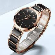 women's rose gold quartz watch, view 4 - MRSLM