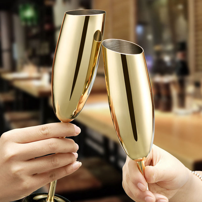 stainless steel champagne glass set - MRSLM