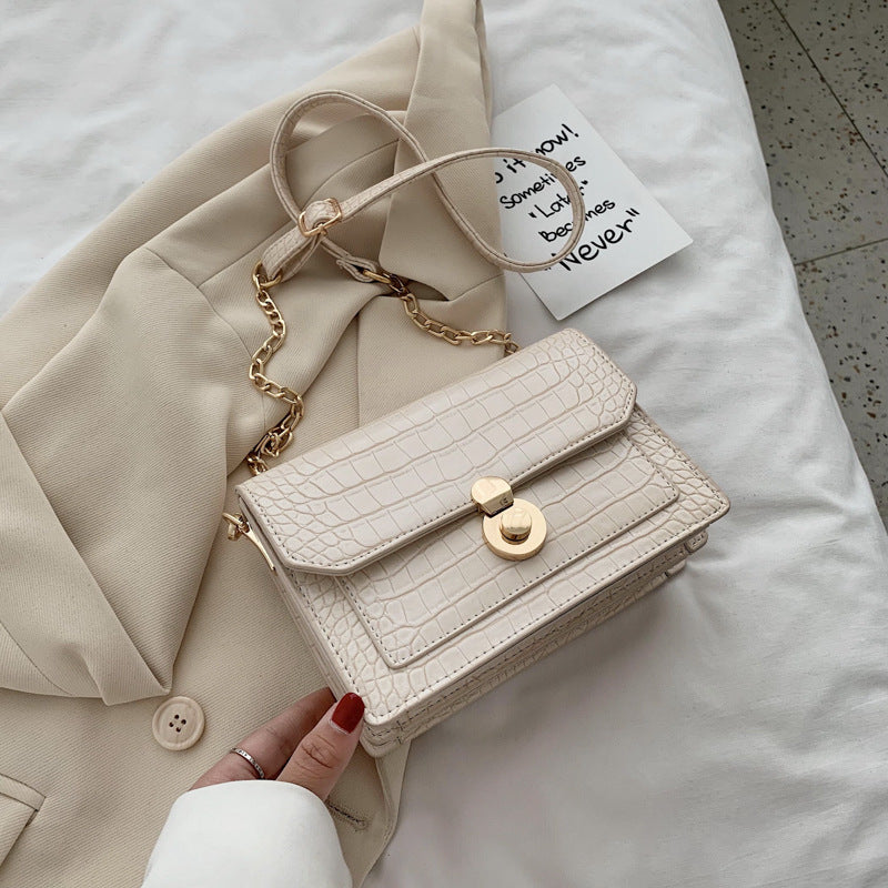 stone pattern pu crossbody bag, view 4 - MRSLM