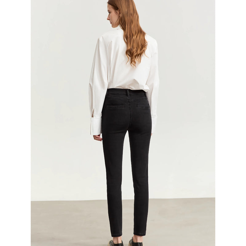 women's embroidered slim fit jeans, view 5 - MRSLM