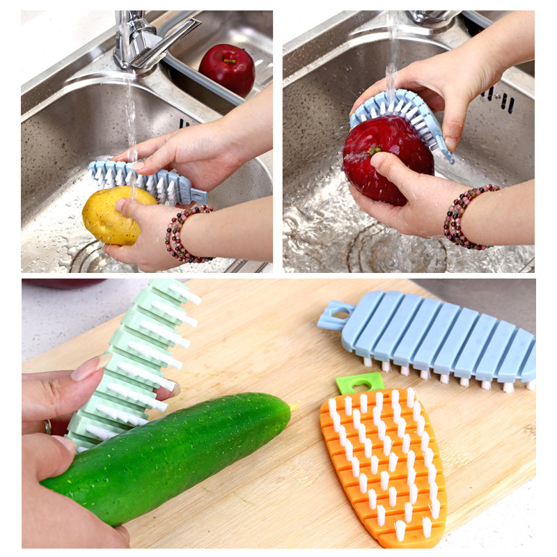 Multifunction Vegetable Fruit Cleaning Brush Flexible Potato Carrot Cucumber Cleaning Brush Kitchen Gadgets Cleaning Tools Accessories