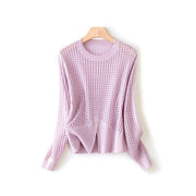 hollow out silk blend sweater, view 2 - MRSLM
