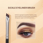 angled precision eyeliner brush set, view 4 - MRSLM