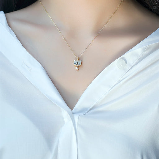 silver necklace with gift box - MRSLM