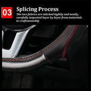 flat bottom D-shape steering wheel cover, view 7 - MRSLM