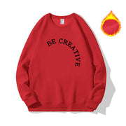 loose thick round neck sweatshirt, view 3 - MRSLM