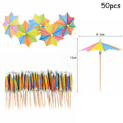 paper umbrella cake toppers, view 4 - MRSLM