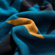 bohemian geometric cotton blanket, view 11 - MRSLM
