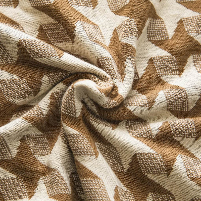 3d illusion plaid cotton bedspread, view 7 - MRSLM