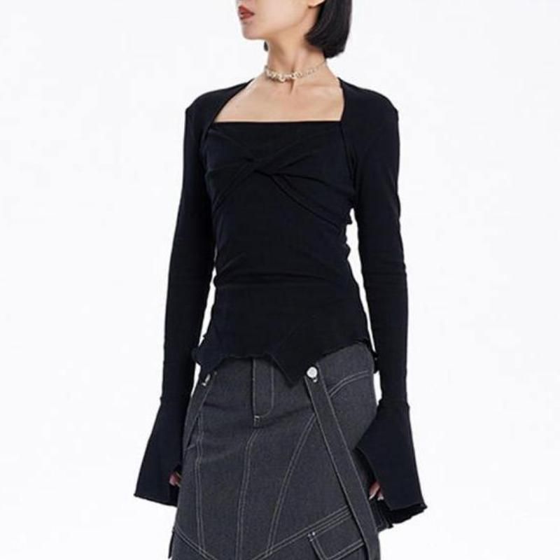 square collar knit sweater - MRSLM