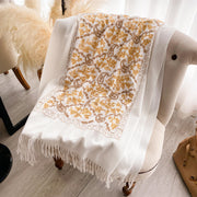 cashew flower jacquard scarf, view 5 - MRSLM