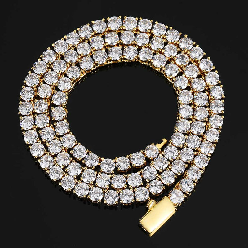 hip hop tennis chain bracelet, view 7 - MRSLM