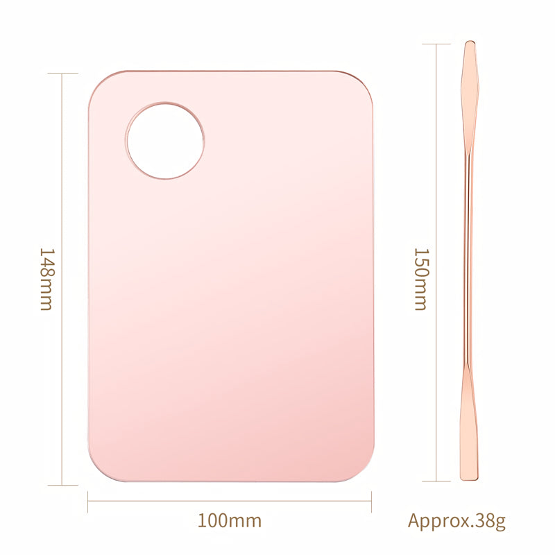 Acrylic makeup palette with spatula, view 2 - MRSLM