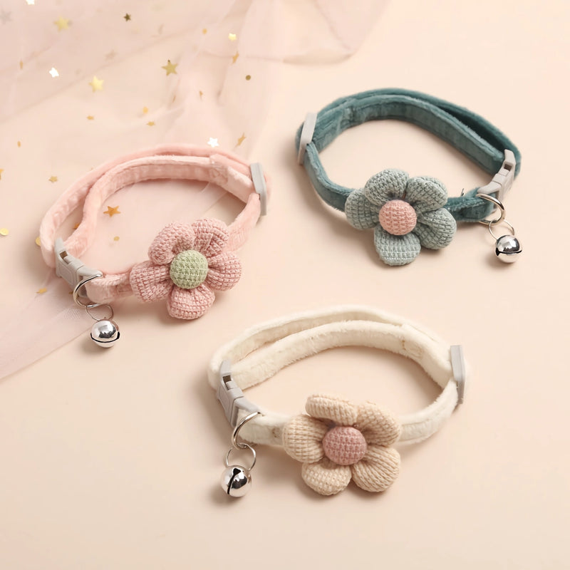 adjustable pet collar with bell, view 6 - MRSLM
