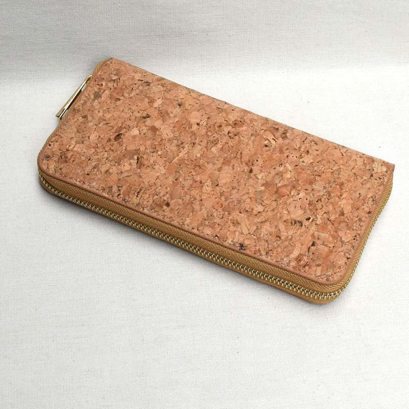 paper cork long wallet women, view 3 - MRSLM