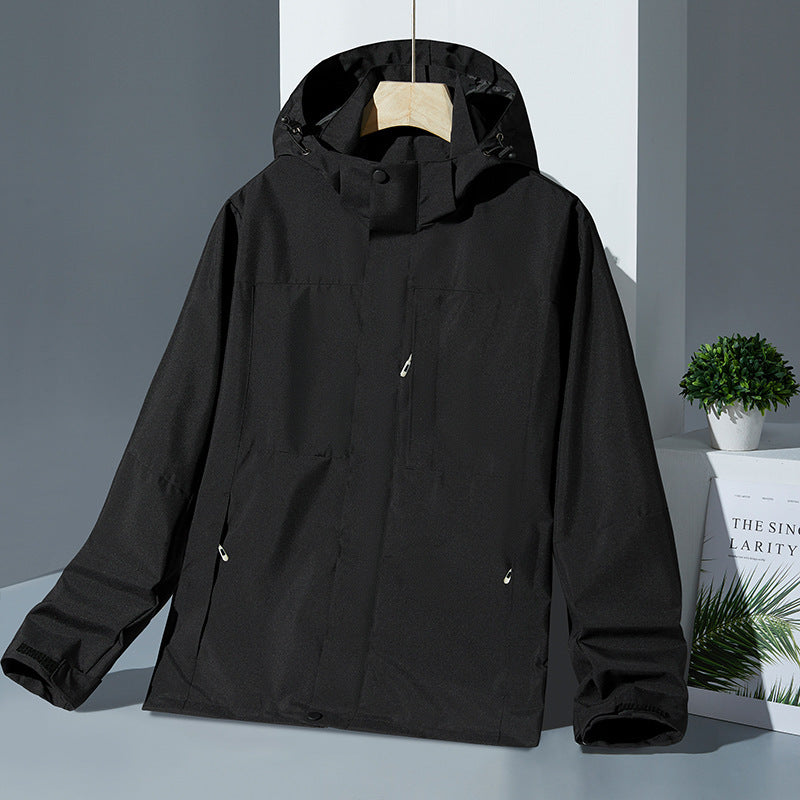 three-in-one outdoor shell jacket, view 4 - MRSLM