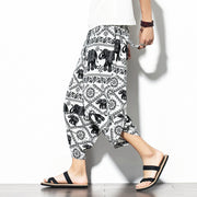 Printed baggy cropped pants, view 6 - MRSLM