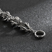 blackened steel skeleton bracelet, view 3 - MRSLM