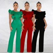 women's street style straight leg jumpsuit - MRSLM