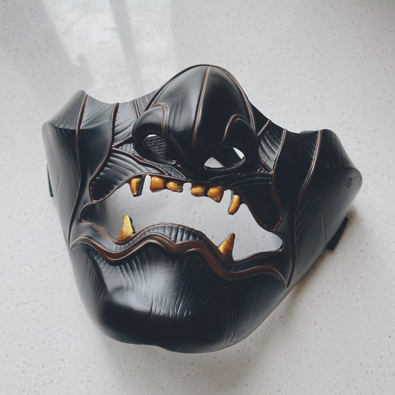 black resin concave cosplay mask - MRSLM