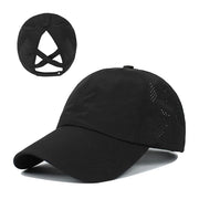 summer mesh ponytail baseball cap, view 7 - MRSLM