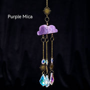 Crystal agate sun catcher wind chime, view 6 - MRSLM
