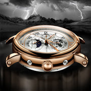 Men's automatic moon phase watch, view 5 - MRSLM